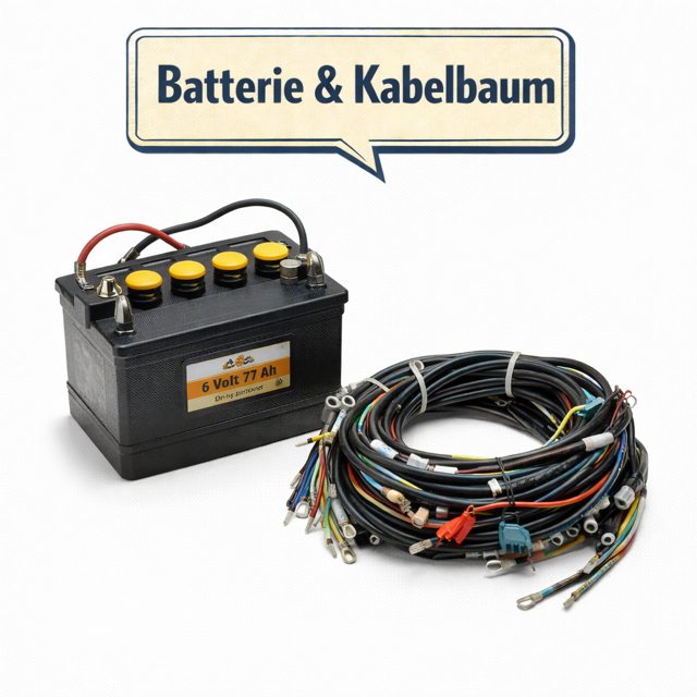 Battery & Wiring Harness VW Beetle & Bus T1
