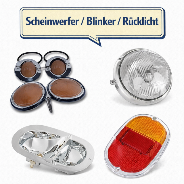 Scheinwerfer, Blinker & Rückleuchten VW Bus T1 | Beleuchtung