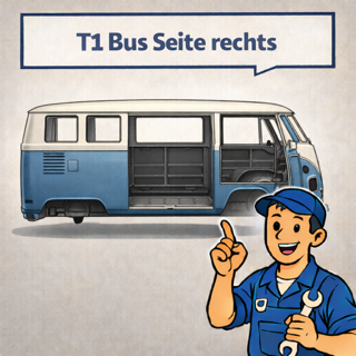 VW Bus T1 Blechteile rechts kaufen | Beifahrerseite & Klapptüren