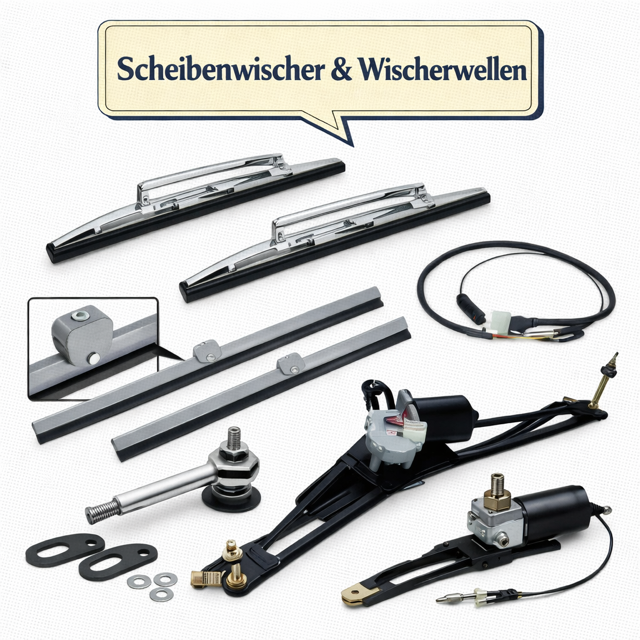 VW Bus T1 Scheibenwischer & Wischermotoren