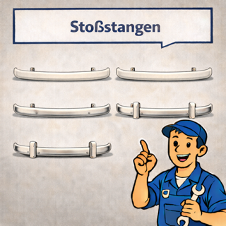 W Bus T1 Stoßstangen kaufen | Chrom & lackierbare Stoßfänger