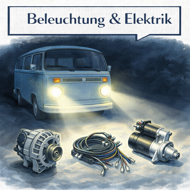 Beleuchtung & Elektrik VW Bus T2 Scheinwerfer Rücklicht Lichtmaschine