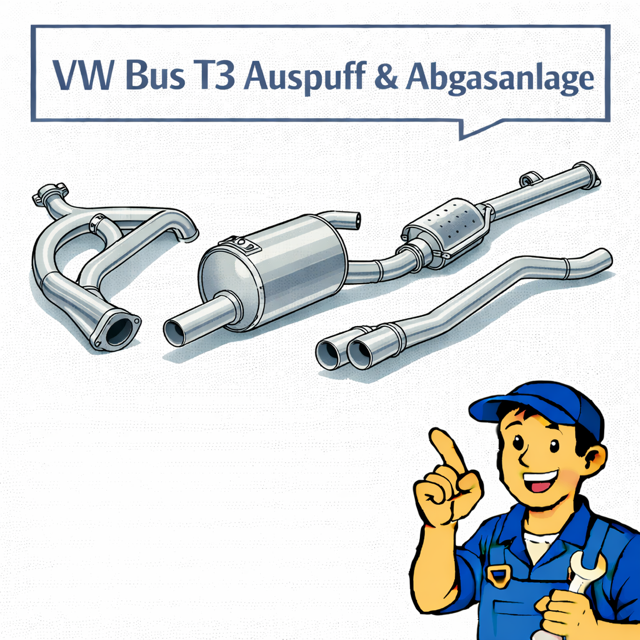 VW Bus T3 Auspuff & Abgasanlage | Endtopf, Krümmer & Zubehör
