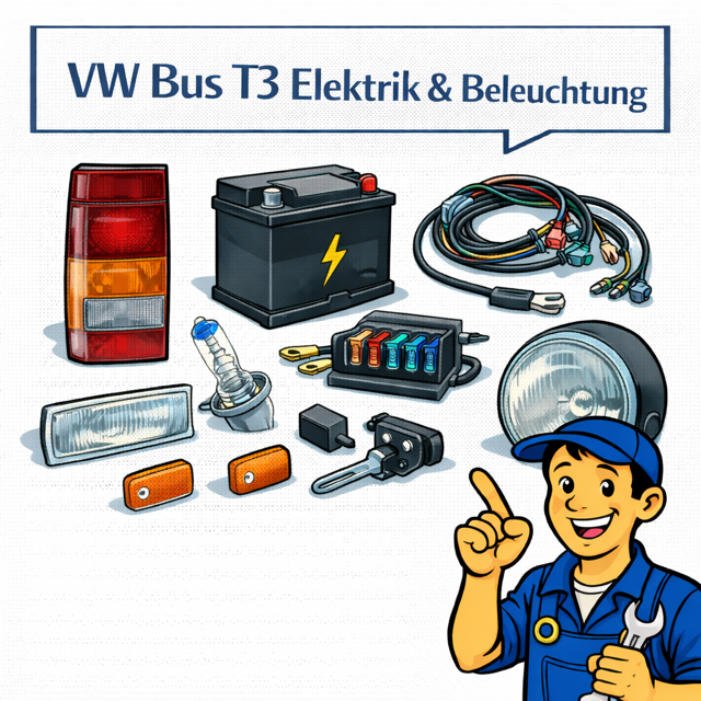 VW Bus T3 Elektrik, Beleuchtung & Instrumente | Online-Shop