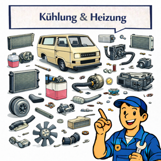 VW Bus T3 Kühlung, Heizung & Schläuche | Wasserboxer & Dieselör