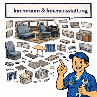 VW Bus T3 Innenausstattung & Zubehör | Cockpit, Teppiche & Sitze