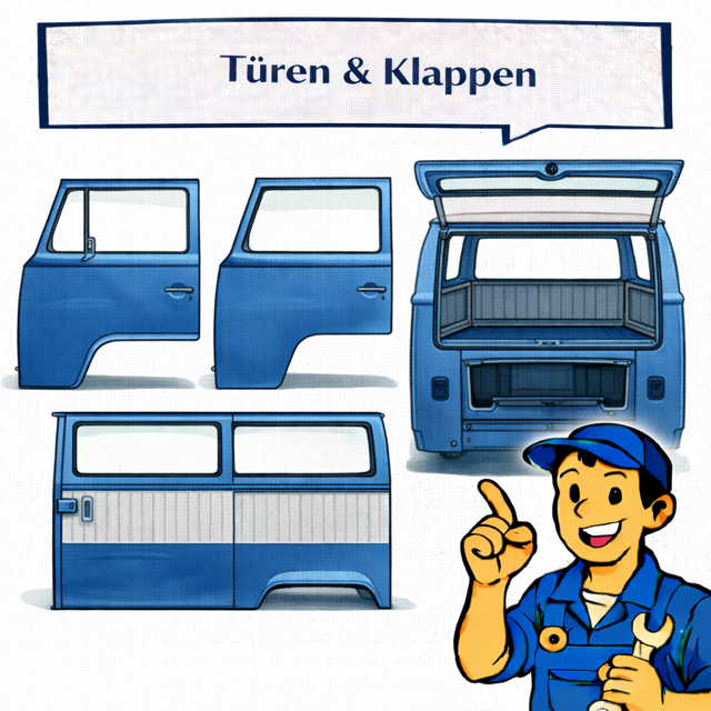VW Bus T2 Doors, Sliding Door & Lids | Repair Panels