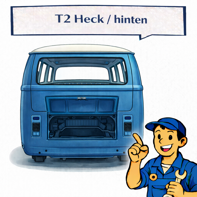 VW Bus T2 Rear Body Panels & Repair Sheets