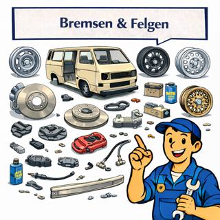 VW Bus T3 Bremsen & Felgen (1979–1992) | Shop für Bulli-Teile