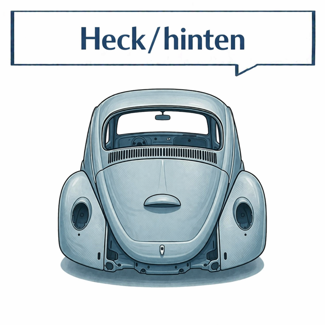 VW Beetle Rear Body Panels | Rear Apron, Corner Panels & Engine Ba