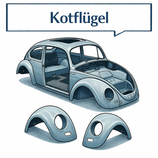 VW Beetle Fenders Front & Rear | Accessories & Fitting Kits