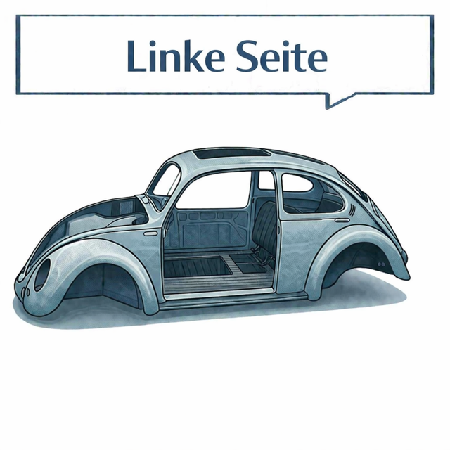 VW Käfer Schweller & Seitenbleche (li/re) | Fahrer- & Beifahrerseite Reparatur