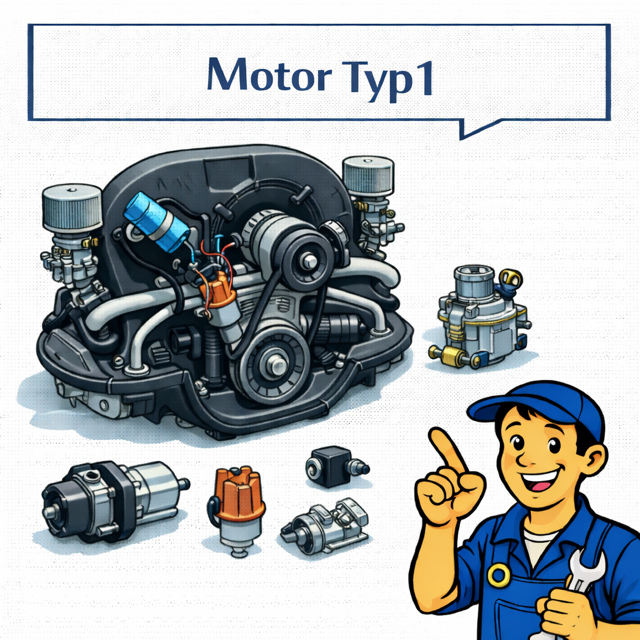Motorenteile VW Käfer Motordichtung Kolben Zylinder Zylinderköpfe Stößel