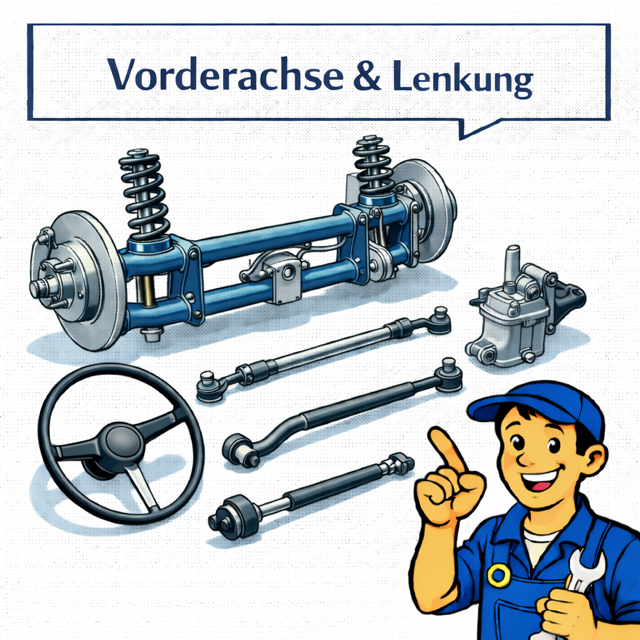 VVW Käfer Vorderachse & Lenkung Ersatzteile