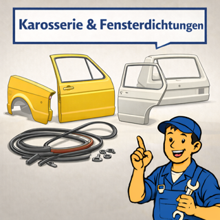 VW Golf 1 Fensterdichtungen & Türgummis | Original-Profile