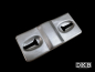 Preview: 3-Loch Deluxe Armaturenbrett Einschweiss-Reparaturbleche, Barndoor Bus, 1950-55, 241805055 DKB