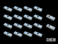Preview: Chassis Bolt Washer Complete Set - Beetle, Oval
