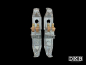 Preview: Ruecklicht-Halter zweifadig, VW Brezel Kaefer bis 1952, 111945161+62ADF DKB