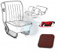 Preview: seat cover red vw beetle
