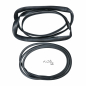 Preview: Seitenfenster Camper Fenster Lamellenfenster schwarz VW Bus T3 91984-07.192 105 x 43 cm Knopf rechts