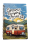 Preview: Aufgeschlagenes Camping Journal DIN A5 für VW Bus T1 und T2 Fahrer mit 100 Seiten