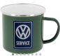 Preview: VW T1 Bulli Bus EMAILLE MUG 500ml IN GIFTBOX - VW SERVICE/PETROL