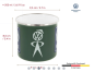 Preview: VW T1 Bulli Bus EMAILLE MUG 500ml IN GIFTBOX - VW SERVICE/PETROL
