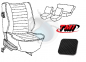 Preview: seat cover Sitzbezüge schwarz VW Käfer 8.73-7.76 Fahrer Beifahrersitz Bezug Rücksitzbankbezug