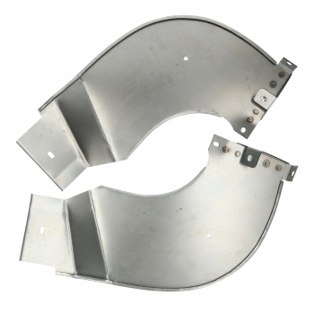 Bumper splashpans - pair T2 Bus 8.1971 until 7.1972