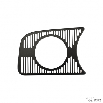Dashgrill-gauge-holder-left-1-hole-80mm-black-VW-Käfer-