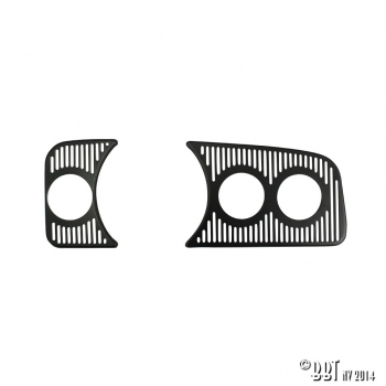 Dashgrill-gauge-holder-set-3-hole-52mm-black-RHD-VW-Käfer-