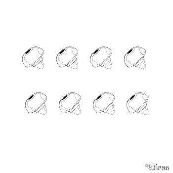 Anti-rattle-doorglass-8-pieces-VW-Karmann-ghia-141837491(x8)