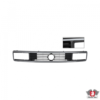 Kühlergrill-für-Doppelscheinwerfer-schwarz-mit-grauerkanten-VW-Bus-T3-255853652J