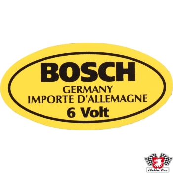 Aufkleber-6-V-für-Bosch-Zündspule-Porsche 356-PCG70100800