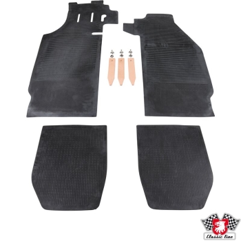 Fussmattensatz-Gummi-4-Stück-schwarz-Porsche 911-90255101120