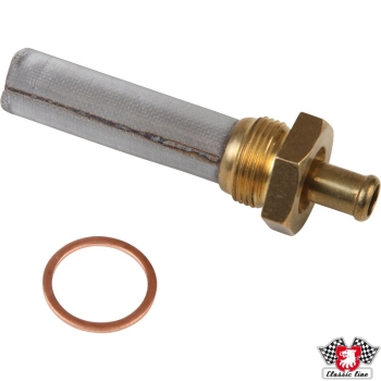Kraftstoffleitungsanschluss-mit-Schirm-22-mm-Gewinde-und-10-mm-Kraftstoffleitungsnippel-Porsche 911-90120102307