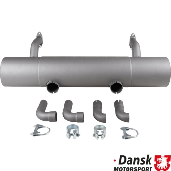 Schalldämpfer-hinten-Sport-Endrohrim-Stossstange-Porsche 356-PO-92106