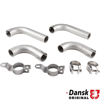 Endrohrsatz-mit-Spannband-(kompletter-Satz-den-es-bei-Porsche-nicht-gibt)-Edelstahl-Porsche 356-92.303S