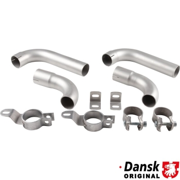 Endrohrsatz-mit-Spannband-(kompletter-Satz-den-es-bei-Porsche-nicht-gibt)-Edelstahl-Porsche 356-92.304S