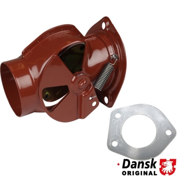 Heizklappenkasten-inkl.-Silikondichtung-farbe-Vintage-rot-links-Porsche 912-90.001OE