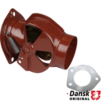 Heizklappenkasten-inkl.-Silikondichtung-farbe-Vintage-rot-rechts-Porsche 912-90.002OE