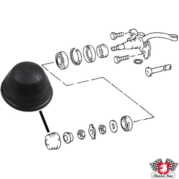 Gummikappe-für-Radnabe-vorne-Porsche 356-35641427