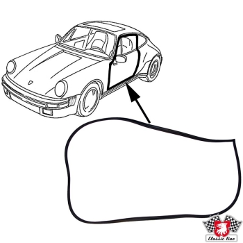 Türdichtung-links/rechts-Porsche 911-91153109501