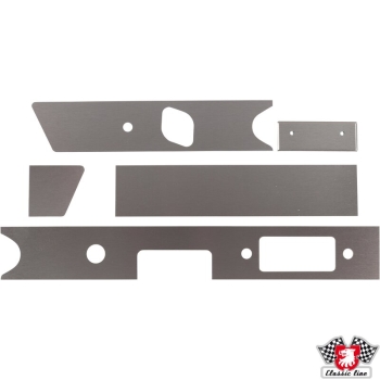 Aufnahmerrahmensatz-für-Armaturenbrett-mit-Aschenbecher-104x40-mm-5-Stück-05-mm-Aluminium-poliert-LLKG-Porsche 911-9015520415201