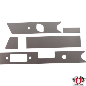 Aufnahmerrahmensatz-für-Armaturenbrett-mit-Aschenbecher-100x30-mm-5-Stück-05-mm-Aluminium-poliert-LLKG-Porsche 911-9015520415202