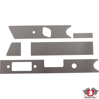 Aufnahmerrahmensatz-für-Armaturenbrett-mit-Aschenbecher-100x25-mm-5-Stück-05-mm-Aluminium-poliert-LLKG-Porsche 911-9015520415203