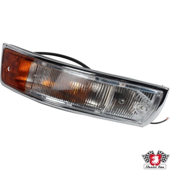 Blinker-vorne-komplett-mit-Plastikgehäuse-orange/weiss-mit-E-Marke-rechts-Porsche 911-90163140200