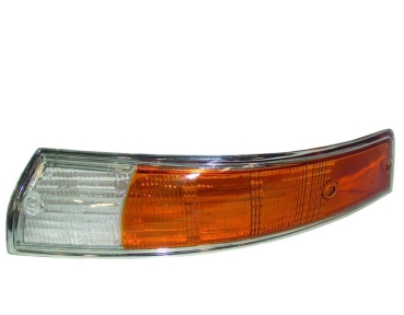 Blinkerglas-mit-Chromring-EU-Version-orange/klar-mit-E-Marke-vorne-links-Porsche 911-91163192103