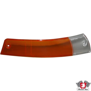 Blinkerglas-mit-Chromring-EU-Version-orange/klar-mit-E-Marke-vorne-rechts-Porsche 911-90163140201