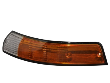 Blinkerglas-mit-schwarzem-Rand-EU-Version-orange/klar-mit-E-Marke-vorne-links-Porsche 911-91163194300